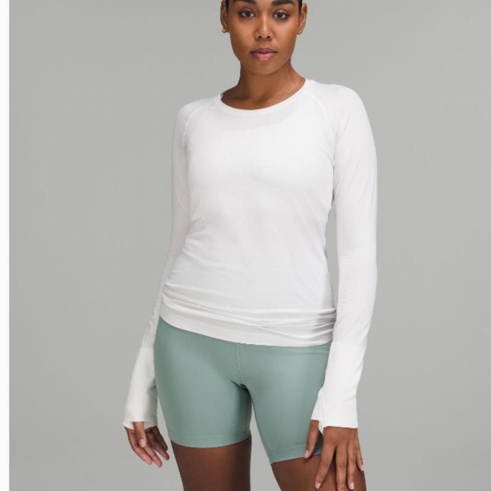 White long sleeve swiftly tech size 14